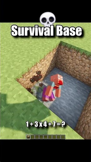 Minecraft Survival Base💀 #minecraft #shorts