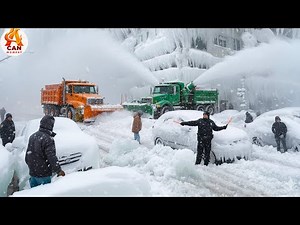 Urban Winter Nightmares Caught on Camera #3 - Extreme Dangerous Plow Truck Fails