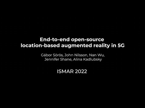End-to-end open-source location-based augmented reality in 5G