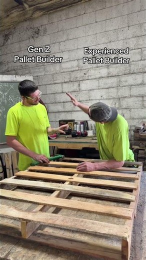 Experienced Pallet Builder vs. Gen Z 😂 | Robbins Resource Management