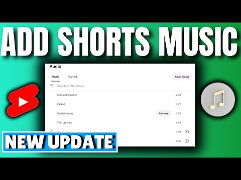 How to add music to youtube shorts on pc [UNDER 1 MINUTE]