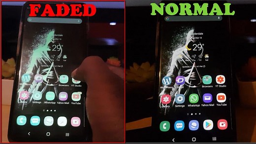 Samsung Galaxy Display Looks Faded Problem Fix - BlogTechTips