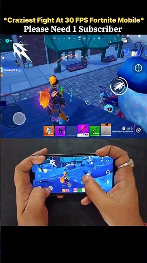 Craziest Fight At 30 FPS Fortnite Mobile
