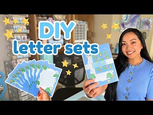 How I Make DIY Letter Sets at Home 💌 (Perfect for Artists & Small Businesses) 💕