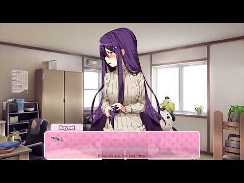 Sayori "hangs out" with Yuri