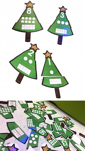 Kids love puzzles and they will love these Christmas tree counting puzzles! Great for number recognition, one to one correpsondence and counting how many! Includes puzzles, a spinner, and differentiated recording sheets! Comment TREE and we can send you a link! | Kindergarten Smorgasboard