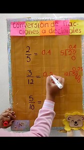Fracciones a decimales (explicado) #matematicasfaciles #matematicasdivertidas #matematicas #matematica | Matemáticas divertidas