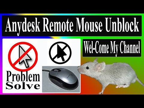 Anydesk Mouse Unblock II anydesk mouse click not working II Remote PC By Anydesk II Mouse Click open