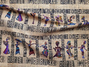 African Women Print Fabric: Ethnic Tribal Upholstery Fabric by the Yard - Etsy