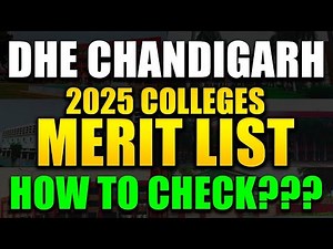 Dhe chandigarh Colleges First Merit List| Ato z process| DAV,SD,MCM,PGGC11 ALL COLLEGE, BBA,BCOM