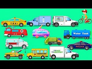 Learn Street Vehicles | Toy Car | Video For Kids | Learn Transport | compiliation