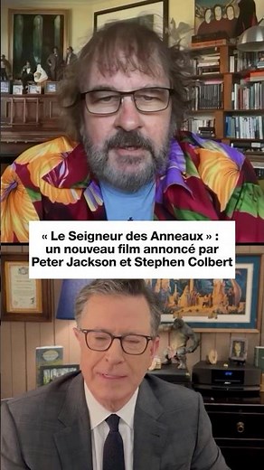 "The Lord of the Rings": a new film announced by Peter Jackson and Stephen Colbert