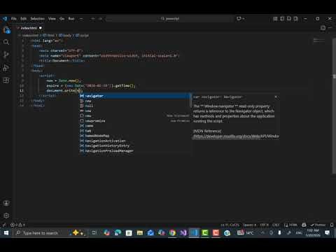 Tutorial javascript date part 12