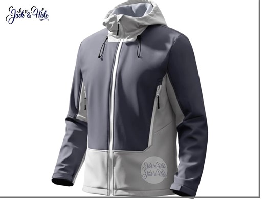 Slate Grey Technical Softshell Windbreaker Jacket Waterproof Outdoor Performance Athletic Multi Tone Zip Up - Etsy