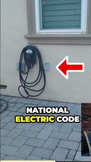 Tesla charger installed outside