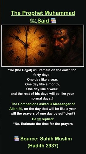 The 40 Days of Dajjal Explained | One Day Will Feel Like a Year (Shocking Hadith)