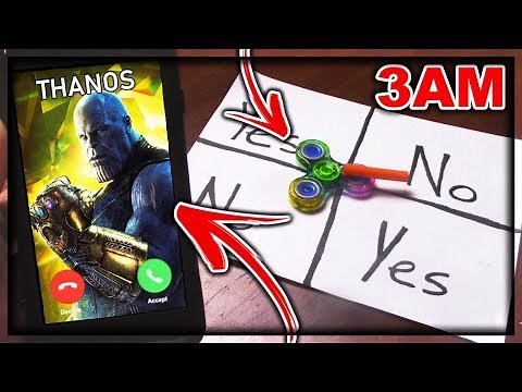 DO NOT PLAY CHARLIE CHARLIE FIDGET SPINNER WHEN TALKING TO THANOS AT 3AM!! *AVENGERS INFINITY WAR*