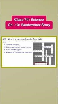 Class 7th Science Question-Answers (Chapter 13: Wastewater Story)