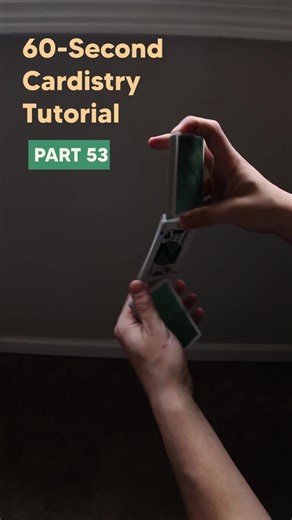 Beginner Cardistry / 60-Second Tutorial - Part 53 #cardistry #tutorial #beginner #practice #magic #foryou #hobby #cards #howto #passion #overview #playingcards #magician #trick #skill #cardtrick #tricks #trending #art