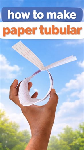 how to make a paper tubular with notebook page #shorts