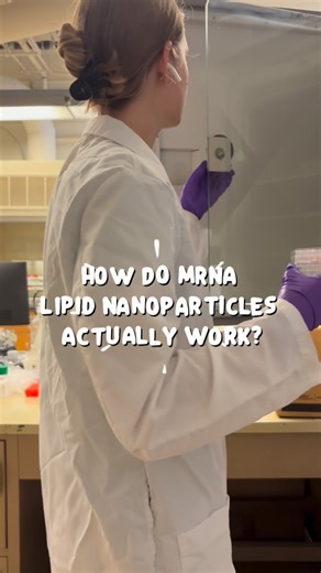 Bio Britt on Instagram: "How do mRNA lipid nanoparticles ~actually~ work? (from a 4th year PhD student studying them) In order to understand how they work, we have to first understand what they are 🙂‍↕️ Lipid nanoparticles are made up of lipids and nucleic acid (in our case it’s mRNA). The lipids form a protective bubble around the mRNA so that it can be delivered into cells. mRNA by itself cannot enter the cells so we must encapsulate them in a carrier first. The mRNA lipid nanoparticles are t