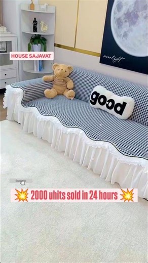 Transform Your Sofa at Home with This Easy Cover Hack! #Shorts#SofaCover #HomeMakeover