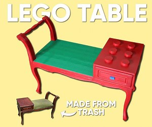 Upcycled LEGO Table