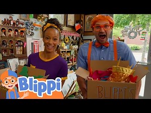 Blippi & Meekah Make Art at Tinkertopia! | Arts and Crafts Video | Educational Videos for Kids