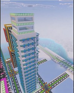 Minecraft Modern Skyscraper Timelapse #minecraft #minecraftbuilding