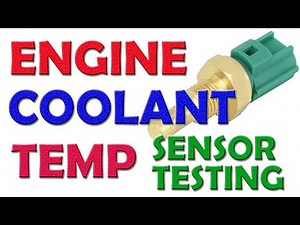 ENGINE COOLANT SENSOR TEST - At what Temperature or ECT resistance when Radiator Fan operates.