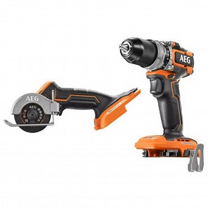 Pack AEG Perceuse à percussion - Mini scie multi-matériaux - 18 V - Subcompact - Brushless