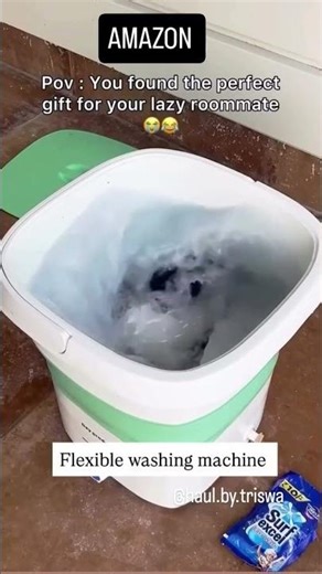 Semi Automatic Mini Washing Machine with Dryer Deep Cleaning#shorts #laundryproducts #youtubeshorts