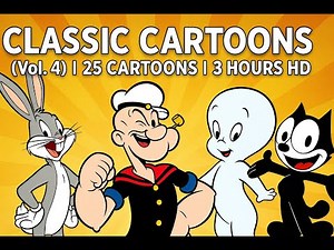 ⭐ Classic Cartoons Compilation (Vol. 4) | 25 Cartoons (3 Hours HD)⭐