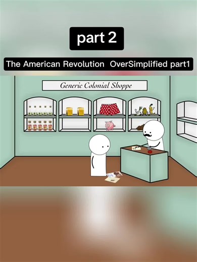 The American Revolution - OverSimplified (Part 1)#viral #fyp #historytime #animation #war