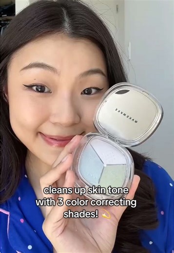 color correcting setting powder? i got it in the shade 01 pale clear!! 🩵💚💜 @wakemake_official . where to buy - yesstyle! use code AWEDREY18 to get extra $$ off at checkout 🫶 . #wakemake #settingpowder #settingpowdermakeup #kbeauty #makeup #kbeautytips #kbeautyhacks #makeuptutorial #kpopmakeup #yesstyle #yesstyleinfluencers #yesstylereview
