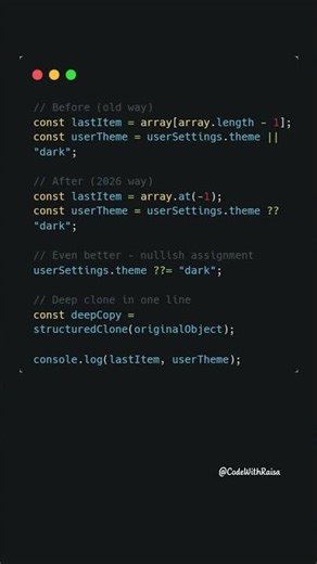 One JavaScript One-Liner That Saves You 10 Lines of Code #coding #javascript #shorts