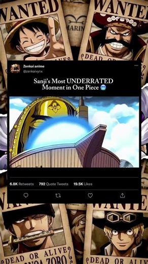 Sanji’s Most UNDERRATED Moment in One Piece 🥶 #shorts