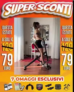 🔝 IN FORMA CON GLI SCONTI ESTIVI: Solo per poco tempo TOTAL CRUNCH OMAGGI a soli 79€ Addome, Gambe, Glutei e Braccia con 10 minuti di allenamento al GIORNO! | Total Crunch