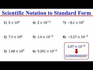 How to Convert Scientific notation to Standard form