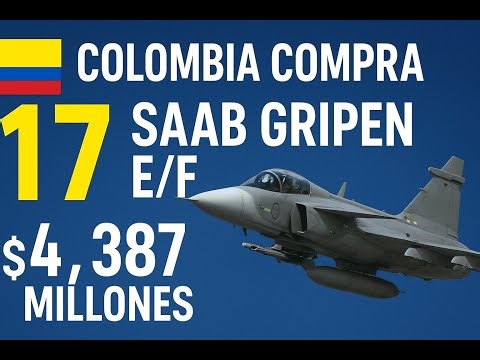 “Así será la nueva flota de combate de Colombia: Gripen E/F en camino”