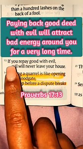 Don't you ever payback good deed with evil. | Mccarthy Kelvin