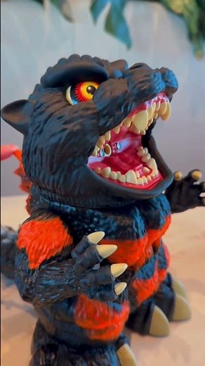 A cozy night in... powered by Godzilla. 🔥🌿 Check out the Godzilla Humidifier at the Godzilla Store.