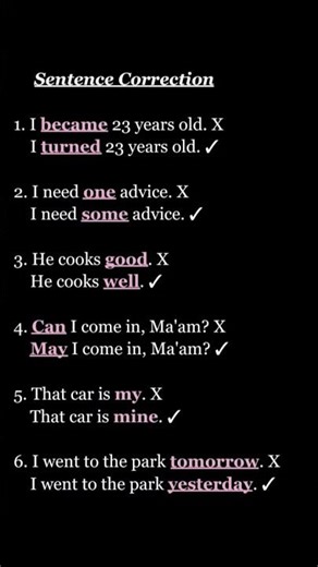 Sentence correction #subscribe #english