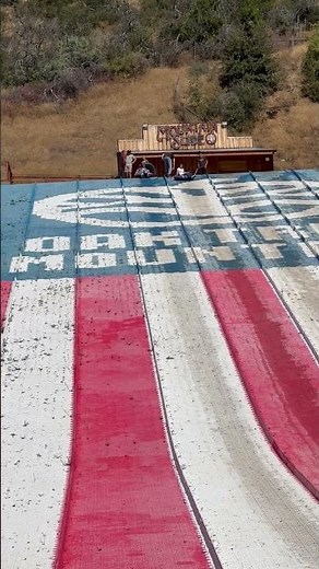 Daughter and Cousin Slide Down Giant Slide and Run into Dad