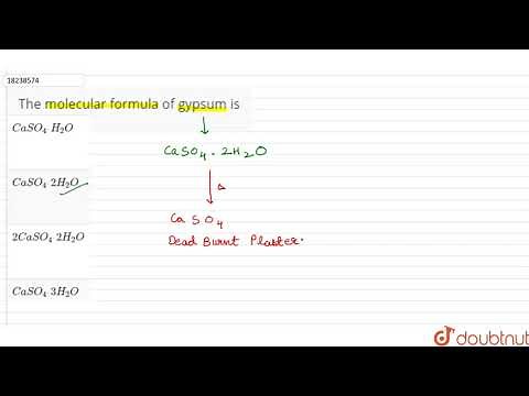 The molecular formula of gypsum is