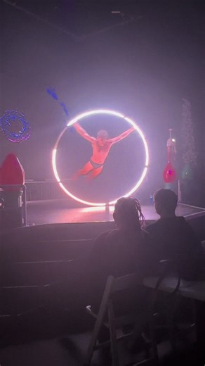 Cyr Wheel Acrobatics Performance