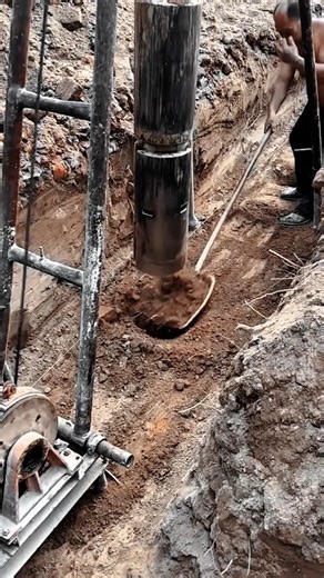 Earth Borehole Drilling Work Tool Using Vertical Drilling Machine #worktool