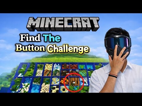 Minecraft But find the button challenge #1 bedrock edition mojang