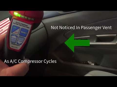 Finding an A/C Refrigerant Leak — Before the Fix