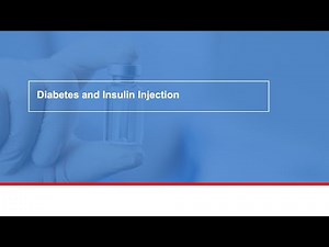 Diabetes and insulin injection